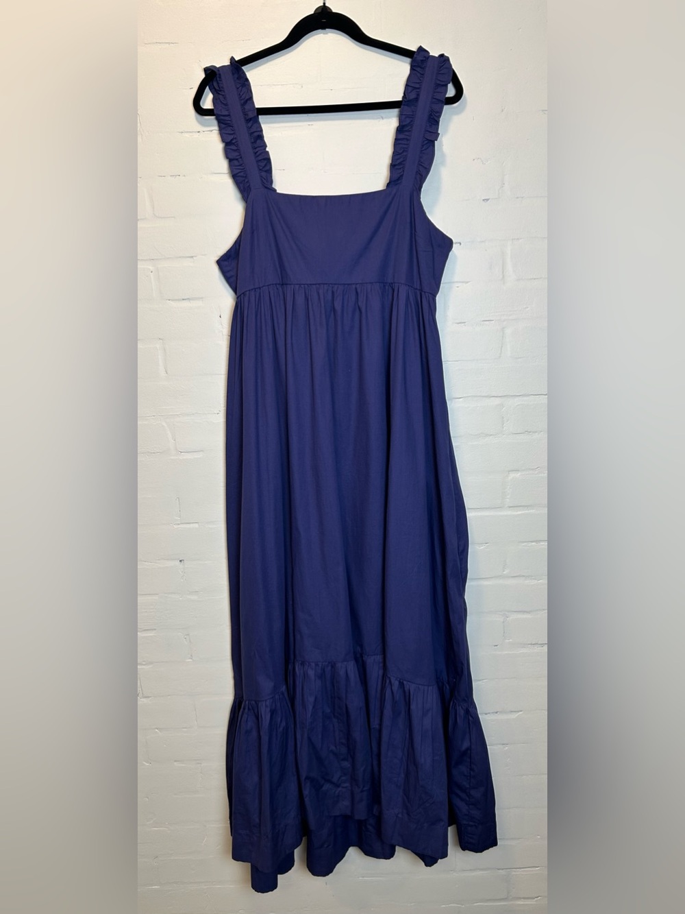 Free People Isabella Cotton Navy Maxi Dress Size M - Picture 6 of 11
